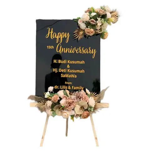 Papan Bunga Akrilik Tunge