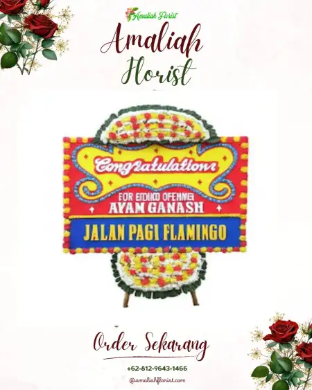 Sewa Papan Bunga Tunge